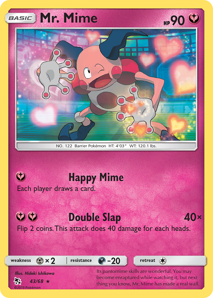 Mr. Mime (43/68) [Sun & Moon: Hidden Fates] | Tables and Towers