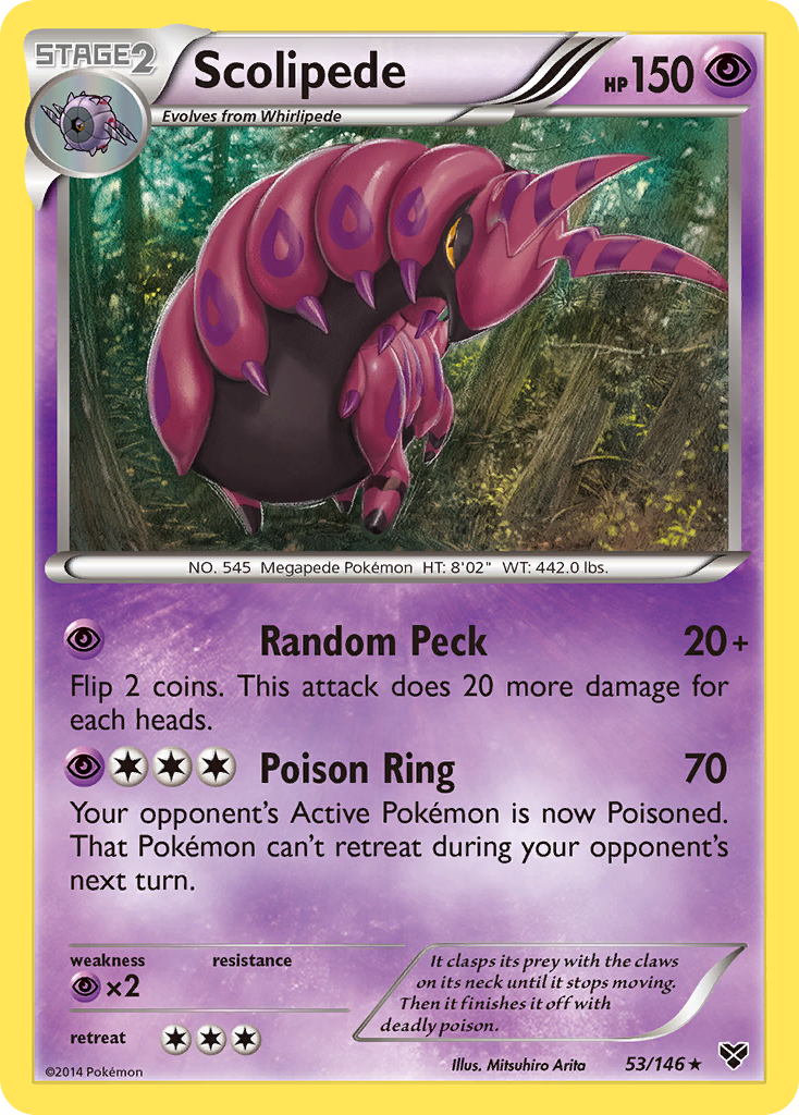 Scolipede (53/146) [XY: Base Set] | Tables and Towers