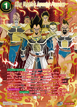 King Vegeta's Imposing Presence (SPR) (BT13-030) [Supreme Rivalry] | Tables and Towers