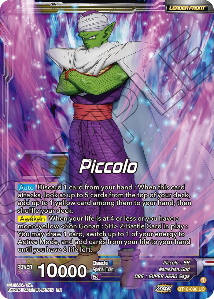 Piccolo // Piccolo, Facing New Foes (BT18-090) [Dawn of the Z-Legends Prerelease Promos] | Tables and Towers