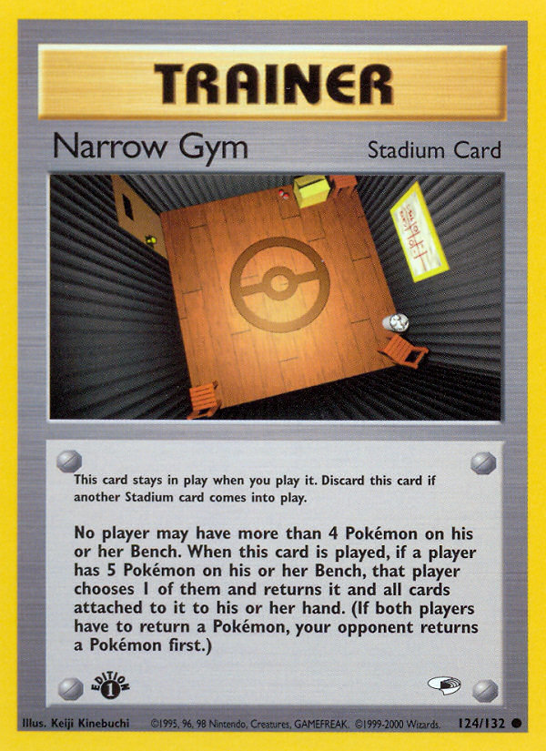 Narrow Gym (124/132) [Gym Heroes 1st Edition] | Tables and Towers