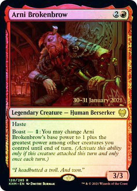 Arni Brokenbrow [Kaldheim Prerelease Promos] | Tables and Towers