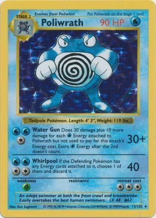 Poliwrath (13/102) [Base Set Shadowless Unlimited] | Tables and Towers