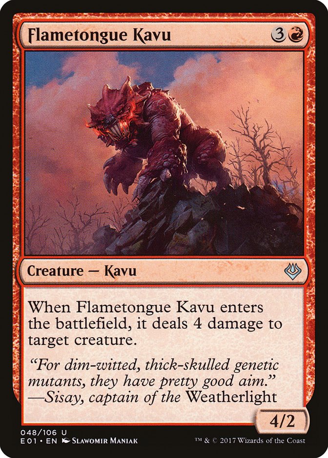 Flametongue Kavu [Archenemy: Nicol Bolas] | Tables and Towers