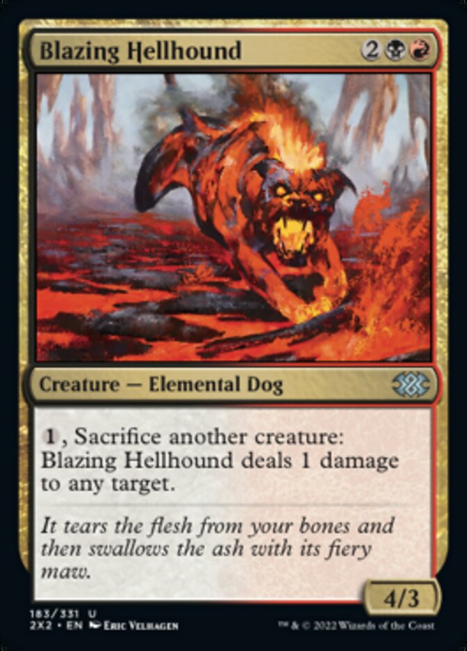 Blazing Hellhound [Double Masters 2022] | Tables and Towers