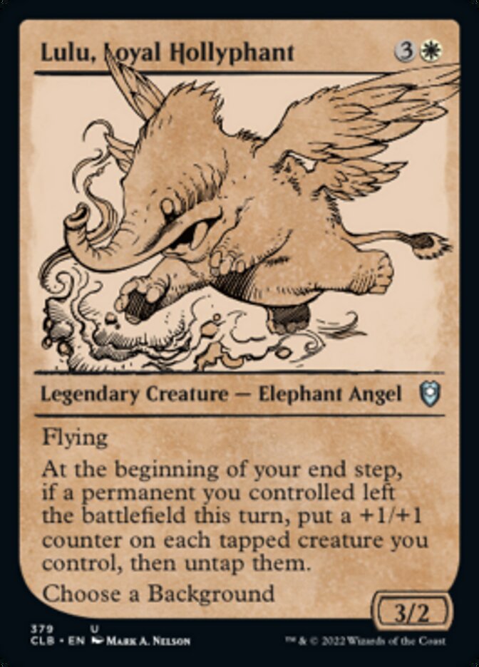 Lulu, Loyal Hollyphant (Showcase) [Commander Legends: Battle for Baldur's Gate] | Tables and Towers