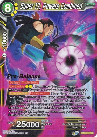 Super 17, Powers Combined (BT14-112) [Cross Spirits Prerelease Promos] | Tables and Towers