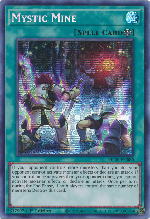 Mystic Mine [MP20-EN080] Prismatic Secret Rare | Tables and Towers