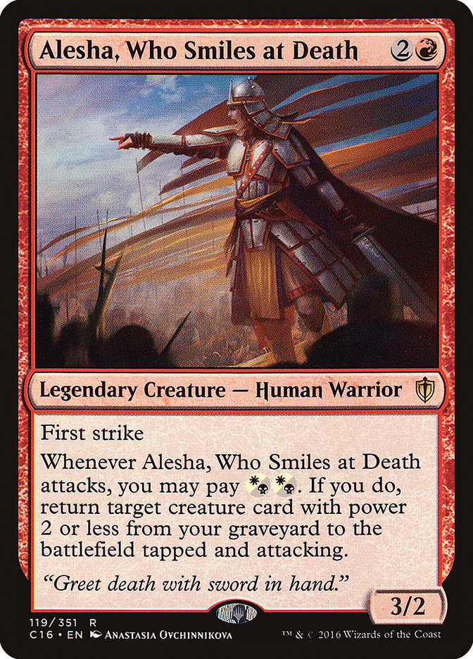 Alesha, Who Smiles at Death [Commander 2016] | Tables and Towers