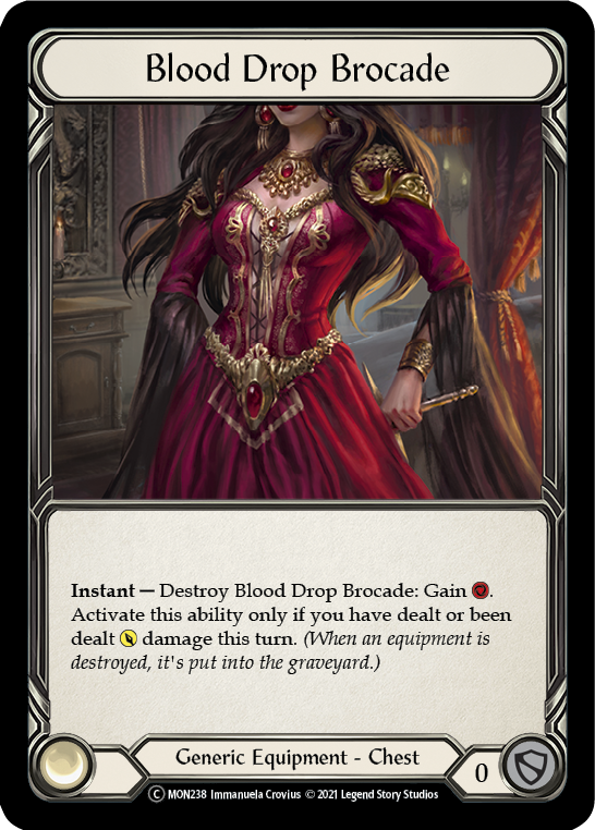 Blood Drop Brocade [U-MON238] (Monarch Unlimited)  Unlimited Normal | Tables and Towers