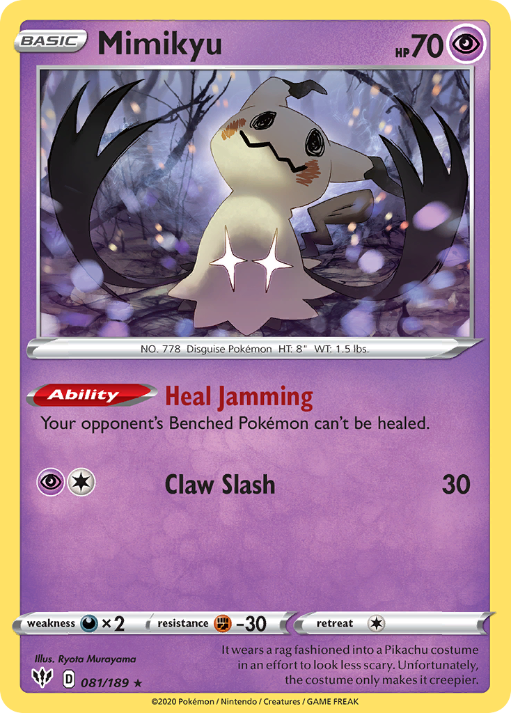 Mimikyu (081/189) [Sword & Shield: Darkness Ablaze] | Tables and Towers