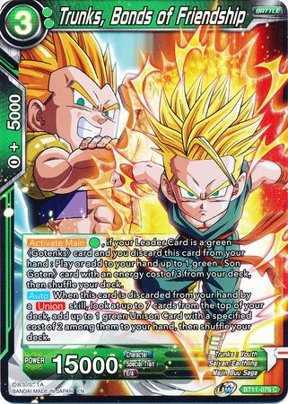 Trunks, Bonds of Friendship (BT11-079) [Vermilion Bloodline 2nd Edition] | Tables and Towers