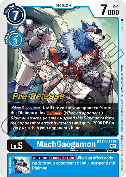 MachGaogamon [BT11-028] [Dimensional Phase Pre-Release Promos] | Tables and Towers