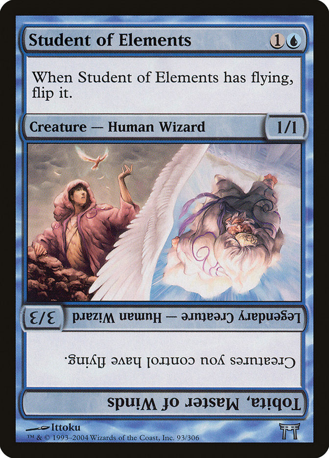 Student of Elements // Tobita, Master of Winds [Champions of Kamigawa] | Tables and Towers