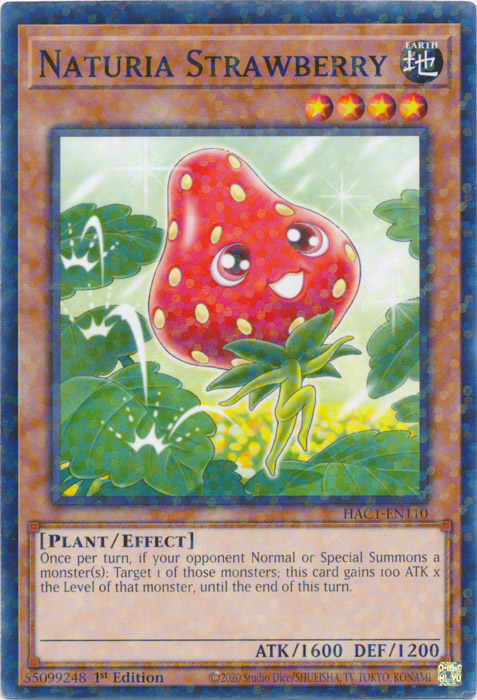 Naturia Strawberry (Duel Terminal) [HAC1-EN110] Common | Tables and Towers