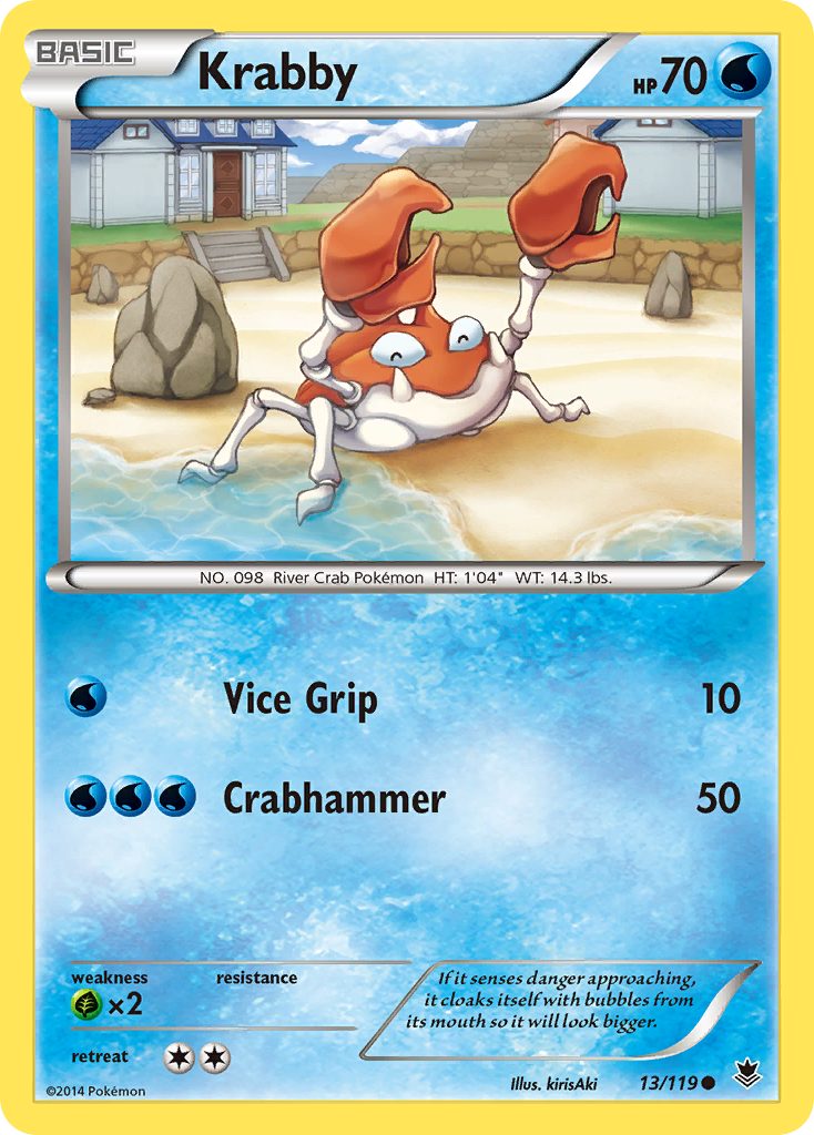 Krabby (13/119) [XY: Phantom Forces] | Tables and Towers