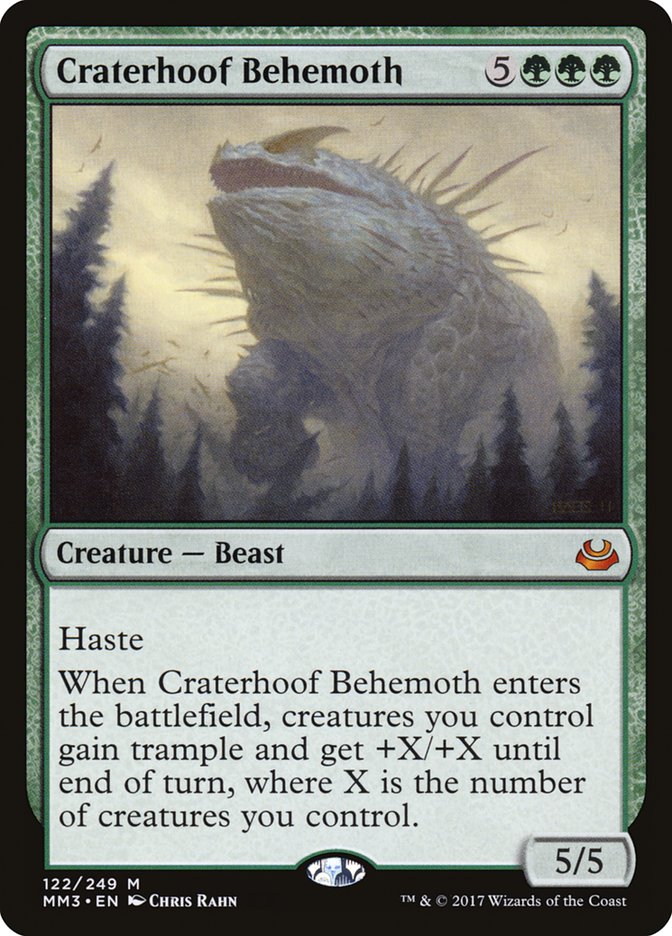 Craterhoof Behemoth [Modern Masters 2017] | Tables and Towers