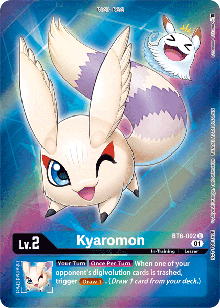 Kyaromon [BT6-002] (Alternative Art - Box Topper) [Double Diamond] | Tables and Towers