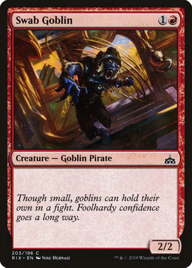 Swab Goblin [Rivals of Ixalan] | Tables and Towers