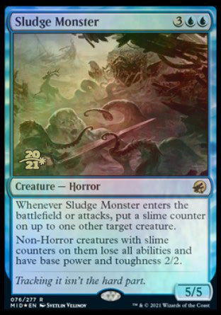 Sludge Monster [Innistrad: Midnight Hunt Prerelease Promos] | Tables and Towers