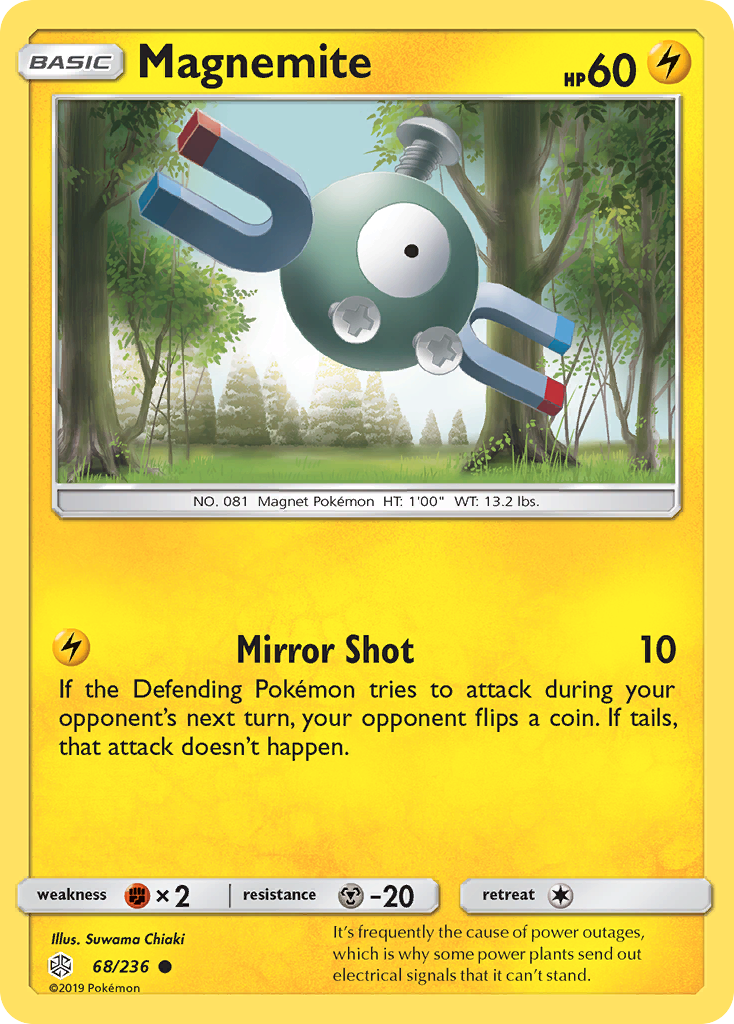 Magnemite (68/236) [Sun & Moon: Cosmic Eclipse] | Tables and Towers