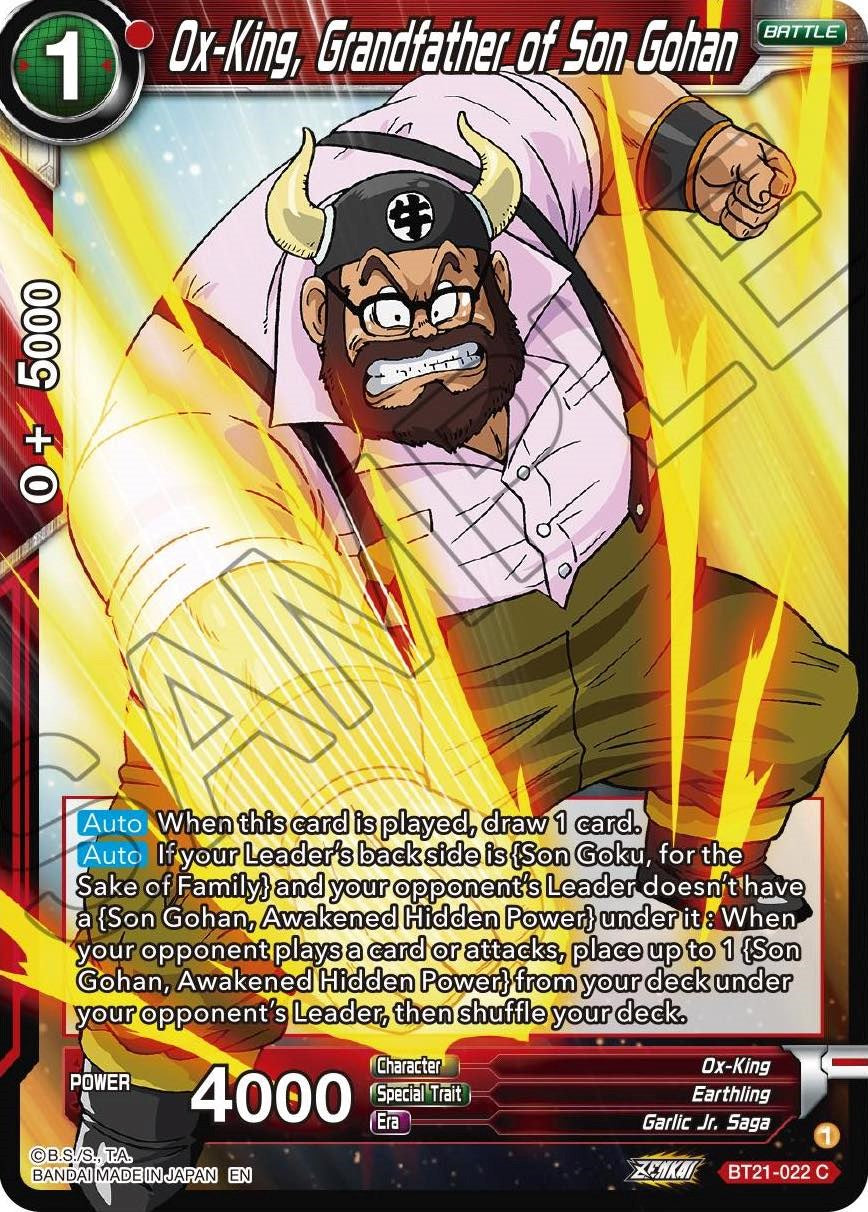 Ox-King, Grandfather of Son Gohan (BT21-022) [Wild Resurgence] | Tables and Towers