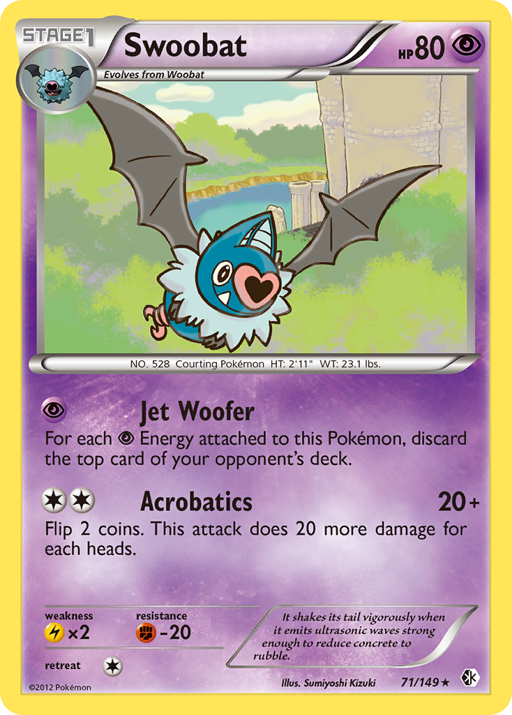 Swoobat (71/149) [Black & White: Boundaries Crossed] | Tables and Towers