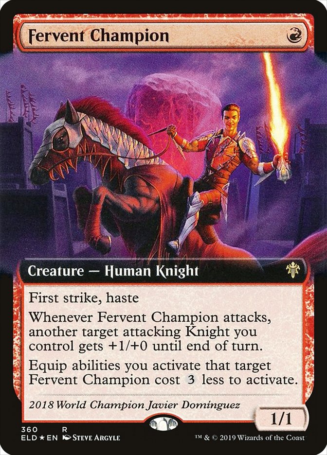 Fervent Champion (Extended Art) [Throne of Eldraine] | Tables and Towers