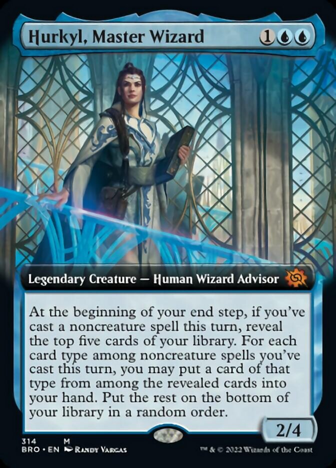 Hurkyl, Master Wizard (Extended Art) [The Brothers' War] | Tables and Towers