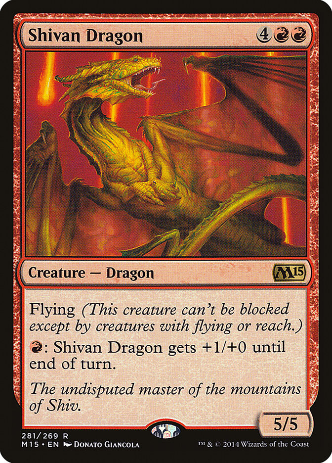 Shivan Dragon [Magic 2015] | Tables and Towers