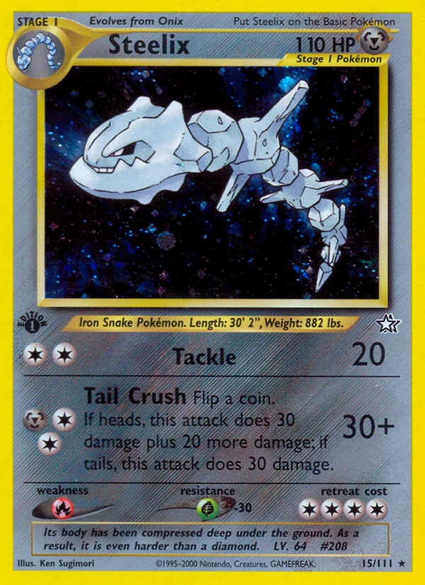 Steelix (15/111) [Neo Genesis 1st Edition] | Tables and Towers