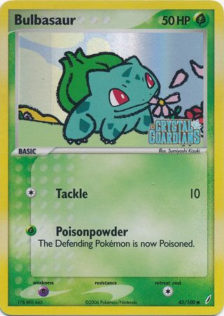 Bulbasaur (45/100) (Stamped) [EX: Crystal Guardians] | Tables and Towers