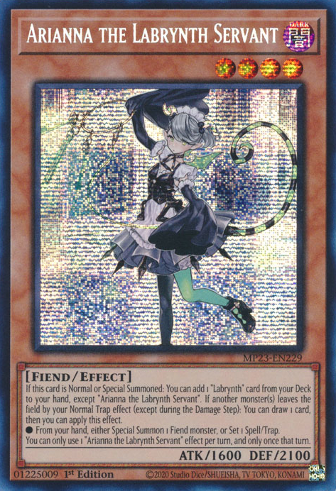 Arianna the Labrynth Servant [MP23-EN229] Prismatic Secret Rare | Tables and Towers