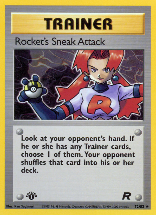 Rocket's Sneak Attack (72/82) [Team Rocket 1st Edition] | Tables and Towers