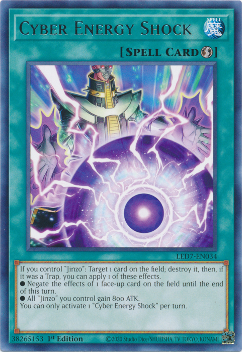 Cyber Energy Shock [LED7-EN034] Rare | Tables and Towers