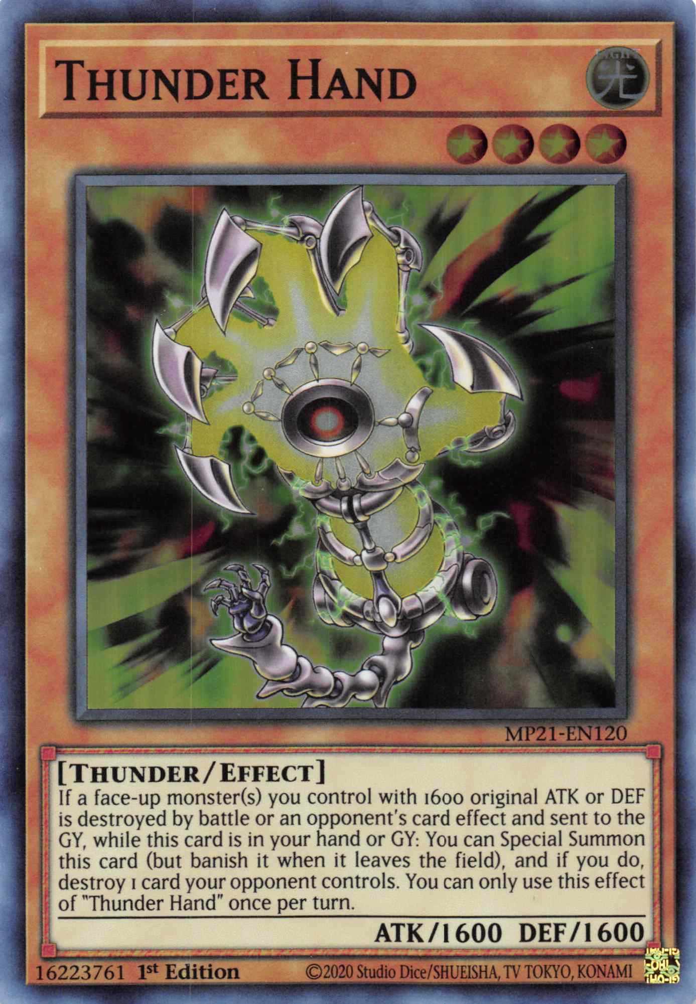 Thunder Hand [MP21-EN120] Super Rare | Tables and Towers