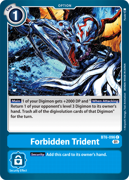 Forbidden Trident [BT6-096] [Double Diamond] | Tables and Towers