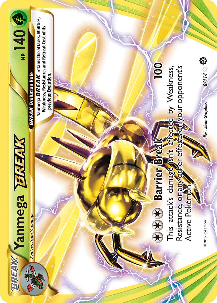 Yanmega BREAK (8/114) [XY: Steam Siege] | Tables and Towers