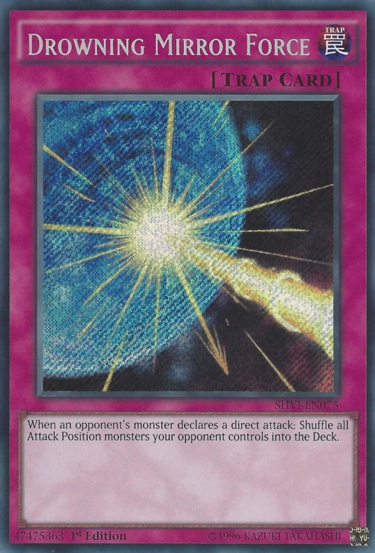 Drowning Mirror Force [SHVI-EN075] Secret Rare | Tables and Towers