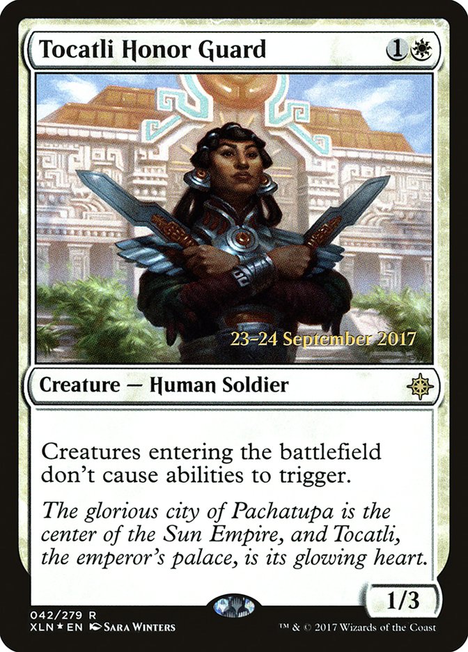 Tocatli Honor Guard [Ixalan Prerelease Promos] | Tables and Towers