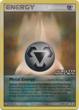 Metal Energy (107/113) (Stamped) [EX: Delta Species] | Tables and Towers