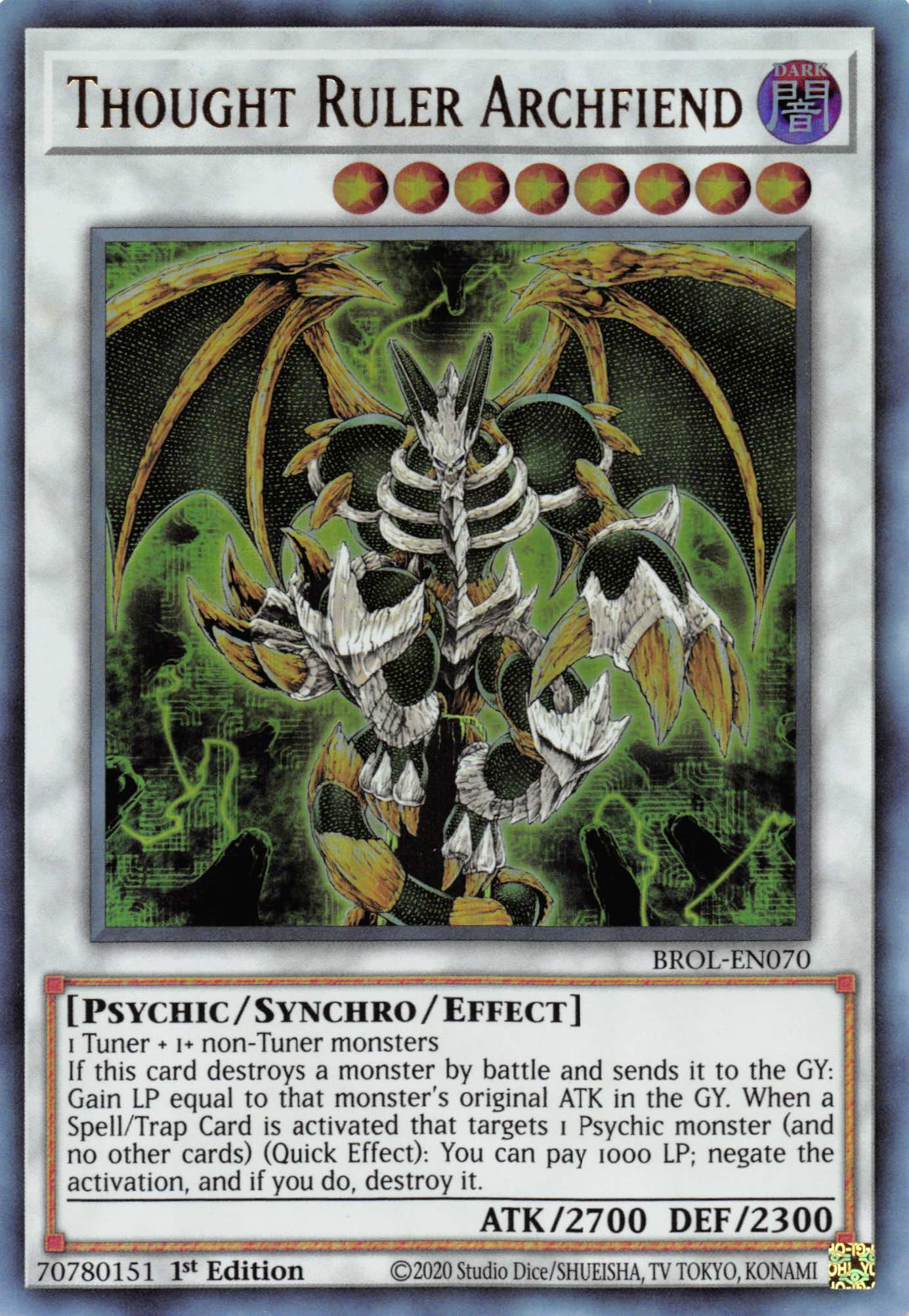 Thought Ruler Archfiend [BROL-EN070] Ultra Rare | Tables and Towers