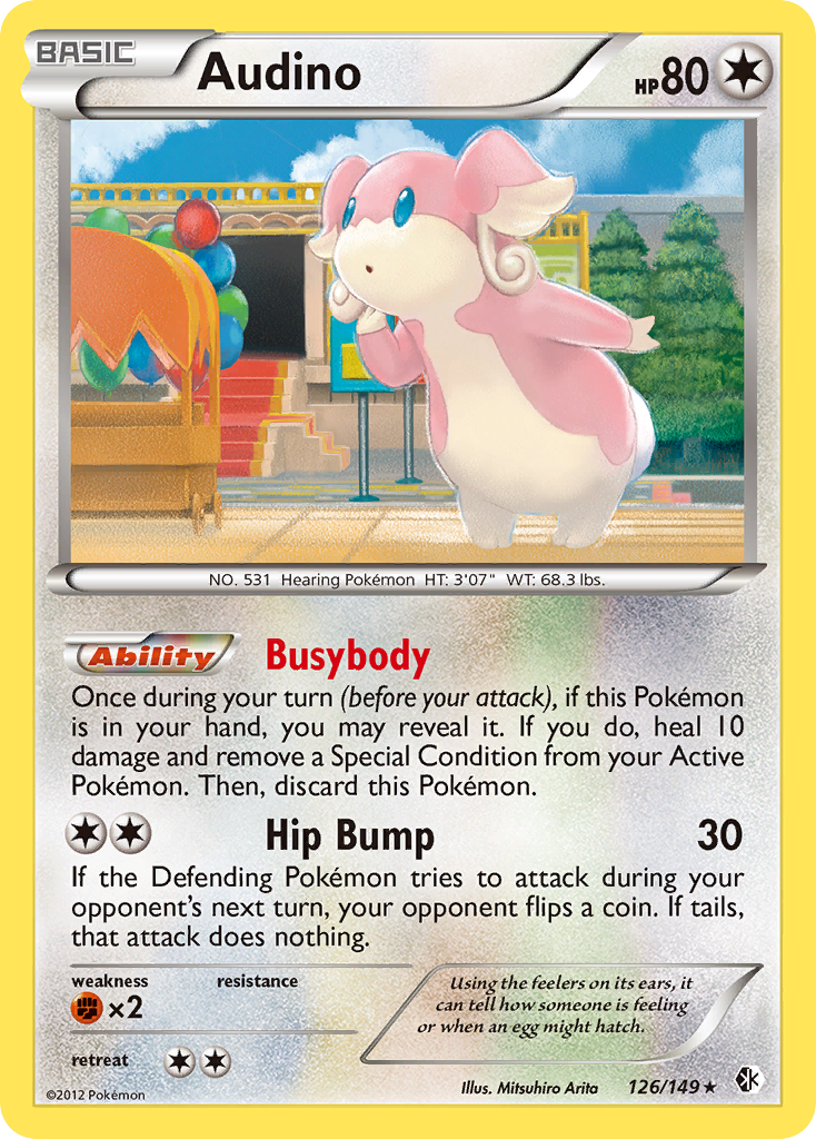 Audino (126/149) [Black & White: Boundaries Crossed] | Tables and Towers