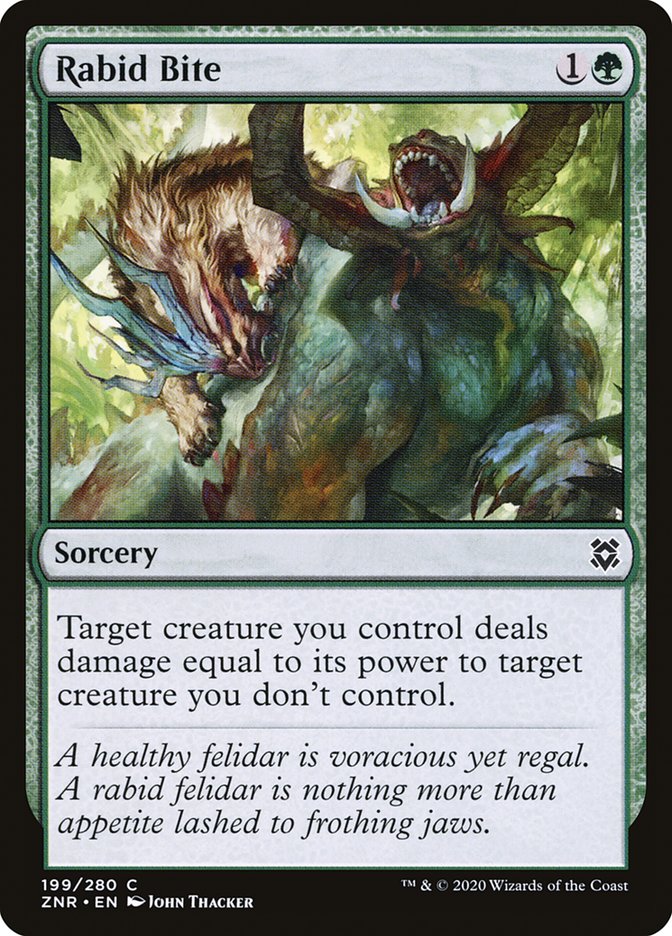 Rabid Bite [Zendikar Rising] | Tables and Towers