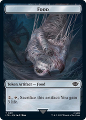 Food // Wraith Double-Sided Token [The Lord of the Rings: Tales of Middle-Earth Commander Tokens] | Tables and Towers