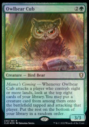 Owlbear Cub [Commander Legends: Battle for Baldur's Gate Prerelease Promos] | Tables and Towers