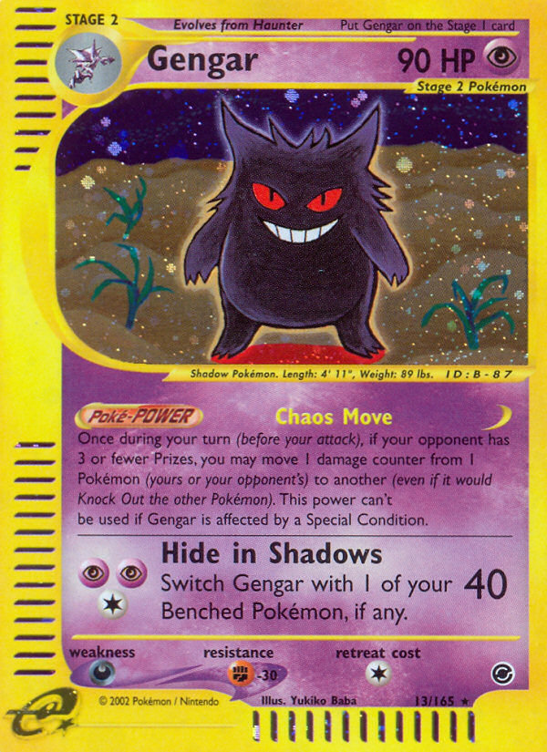 Gengar (13/165) [Expedition: Base Set] | Tables and Towers