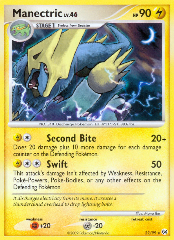 Manectric (22/99) [Platinum: Arceus] | Tables and Towers