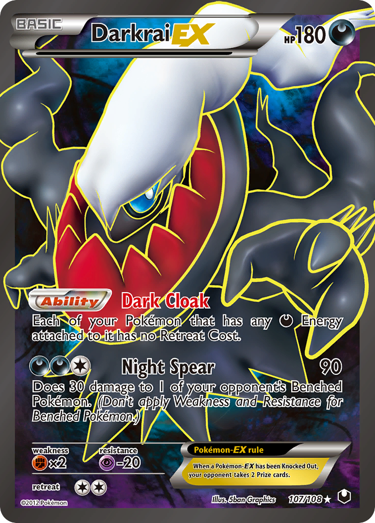 Darkrai EX (107/108) [Black & White: Dark Explorers] | Tables and Towers