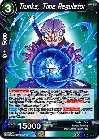 Trunks, Time Regulator (BT7-103) [Assault of the Saiyans] | Tables and Towers